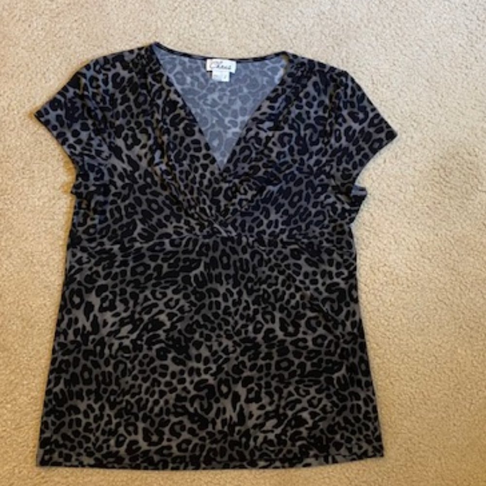EUC Chaus 🐯🦁Animal Print Top